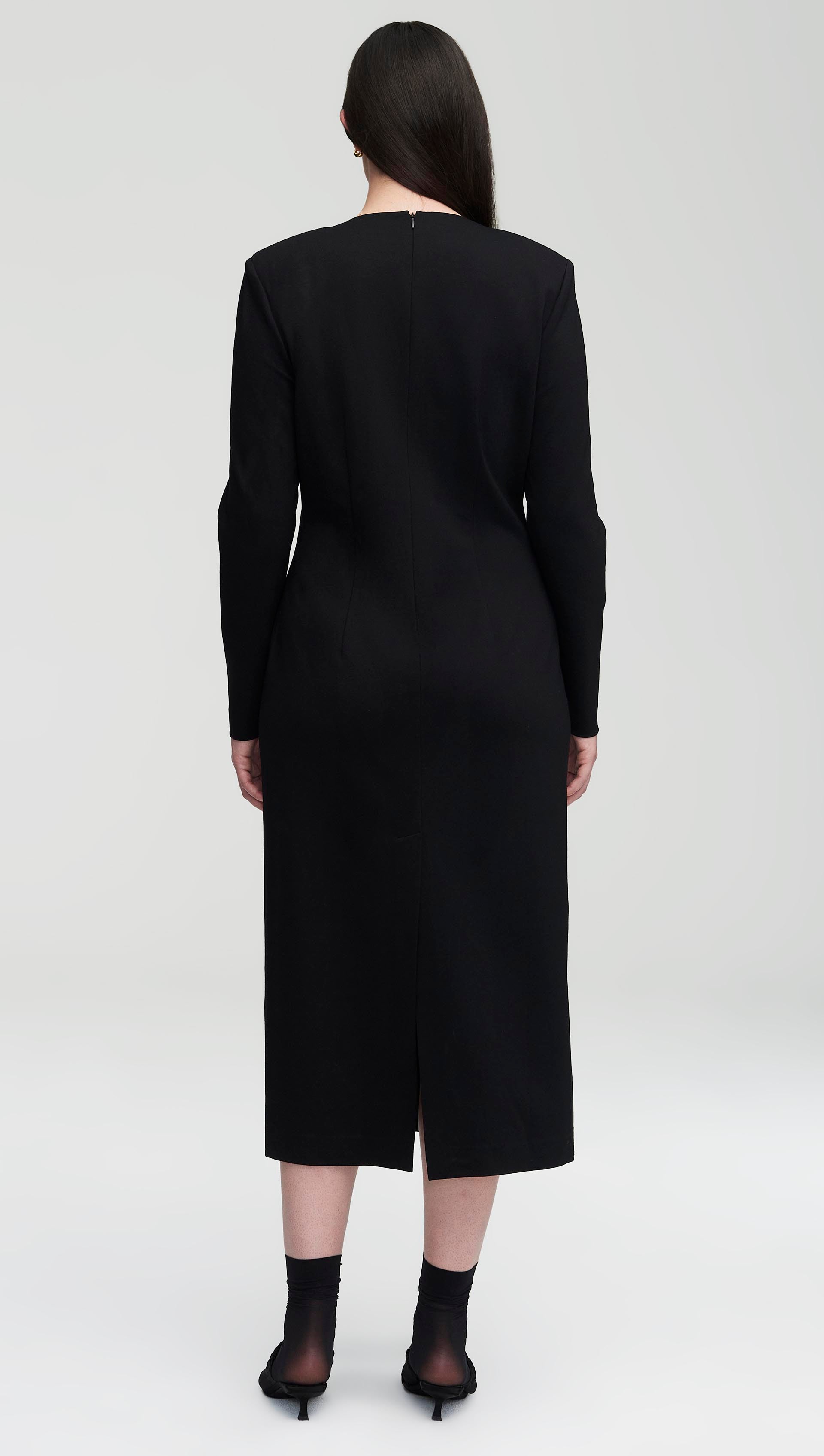 Work Dress in Ponte Jersey | Black