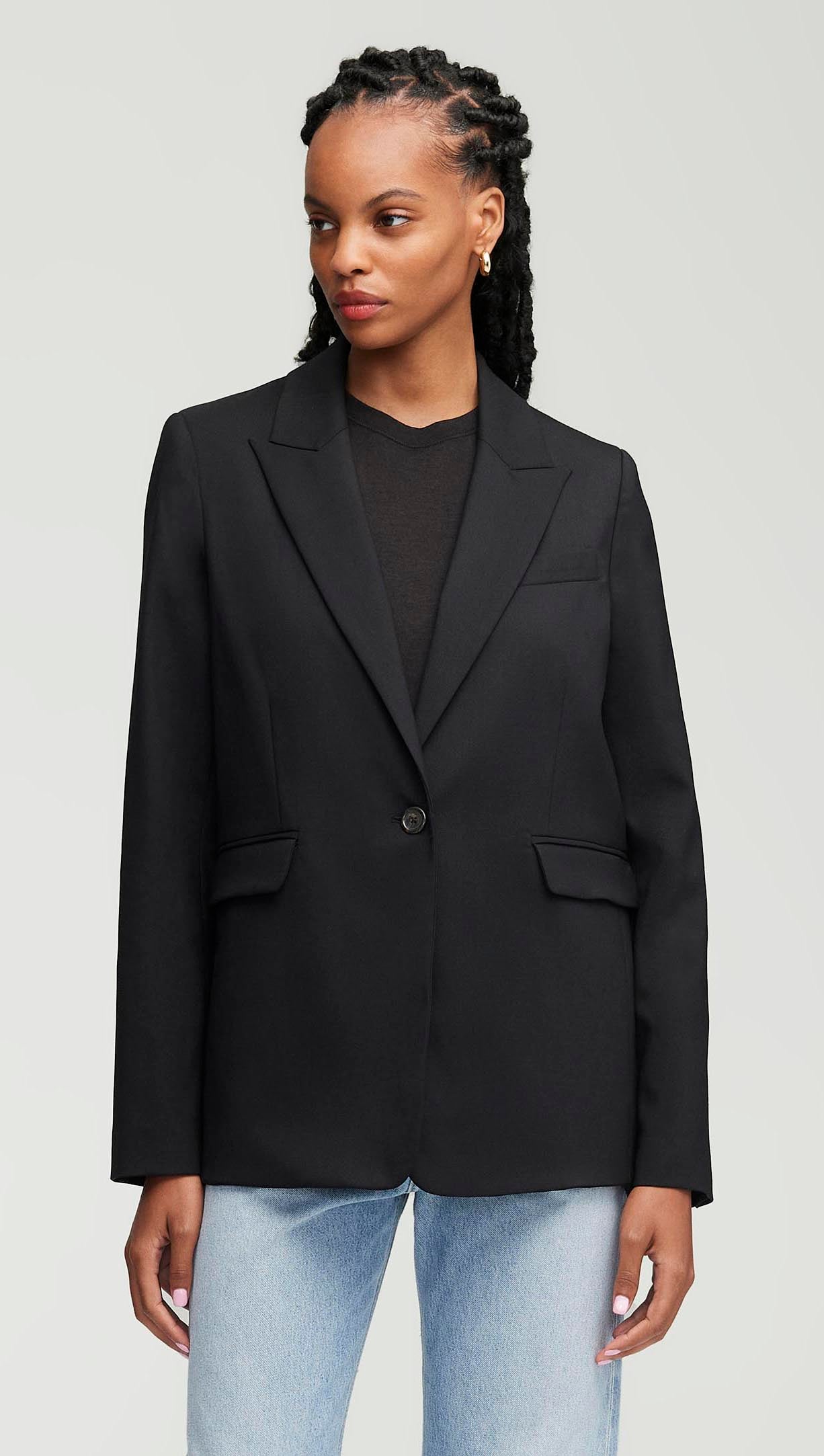 Crosby Blazer in Seasonless Wool | Black