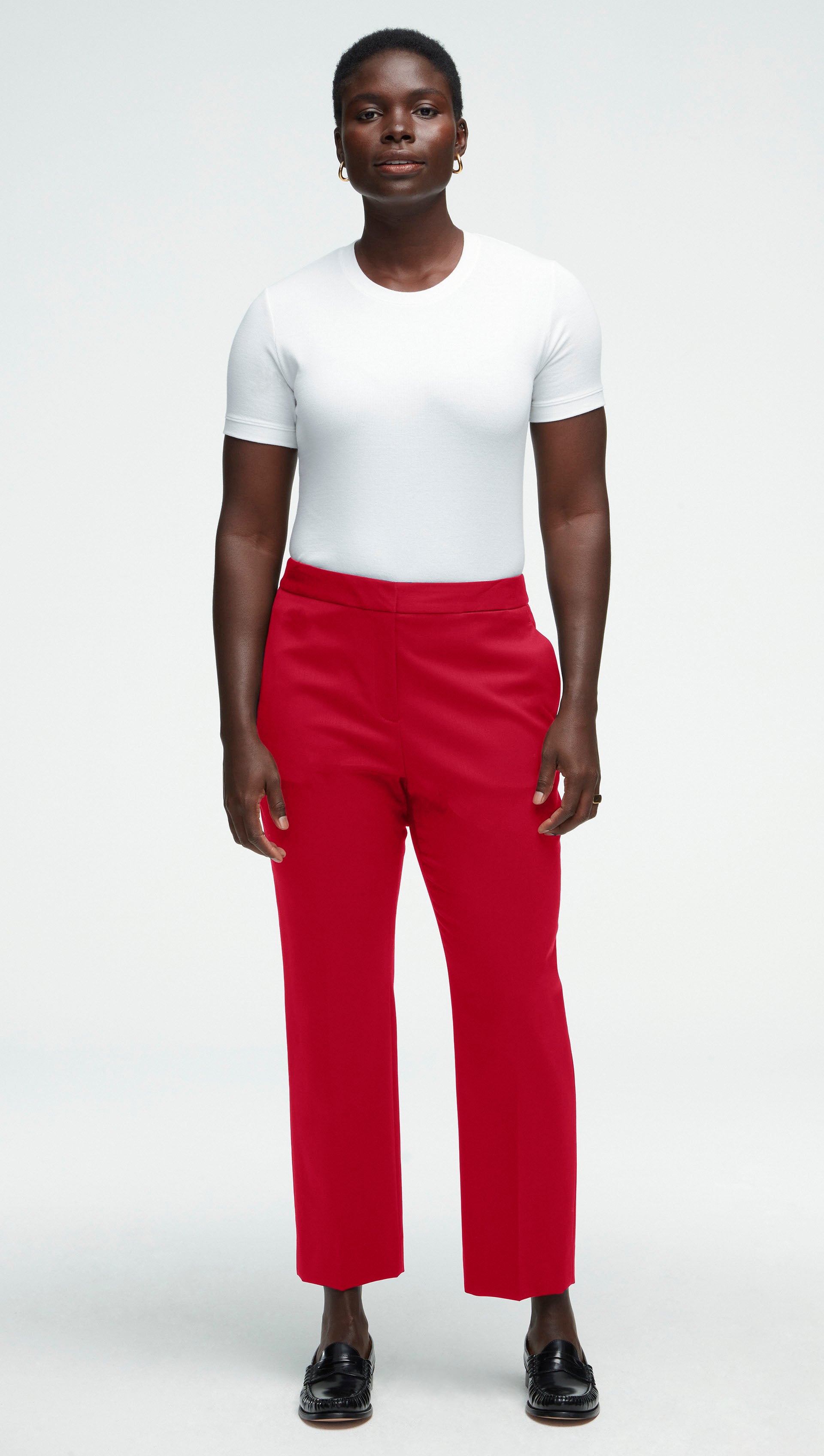 Tailored Trouser in Seasonless Wool | Cranberry