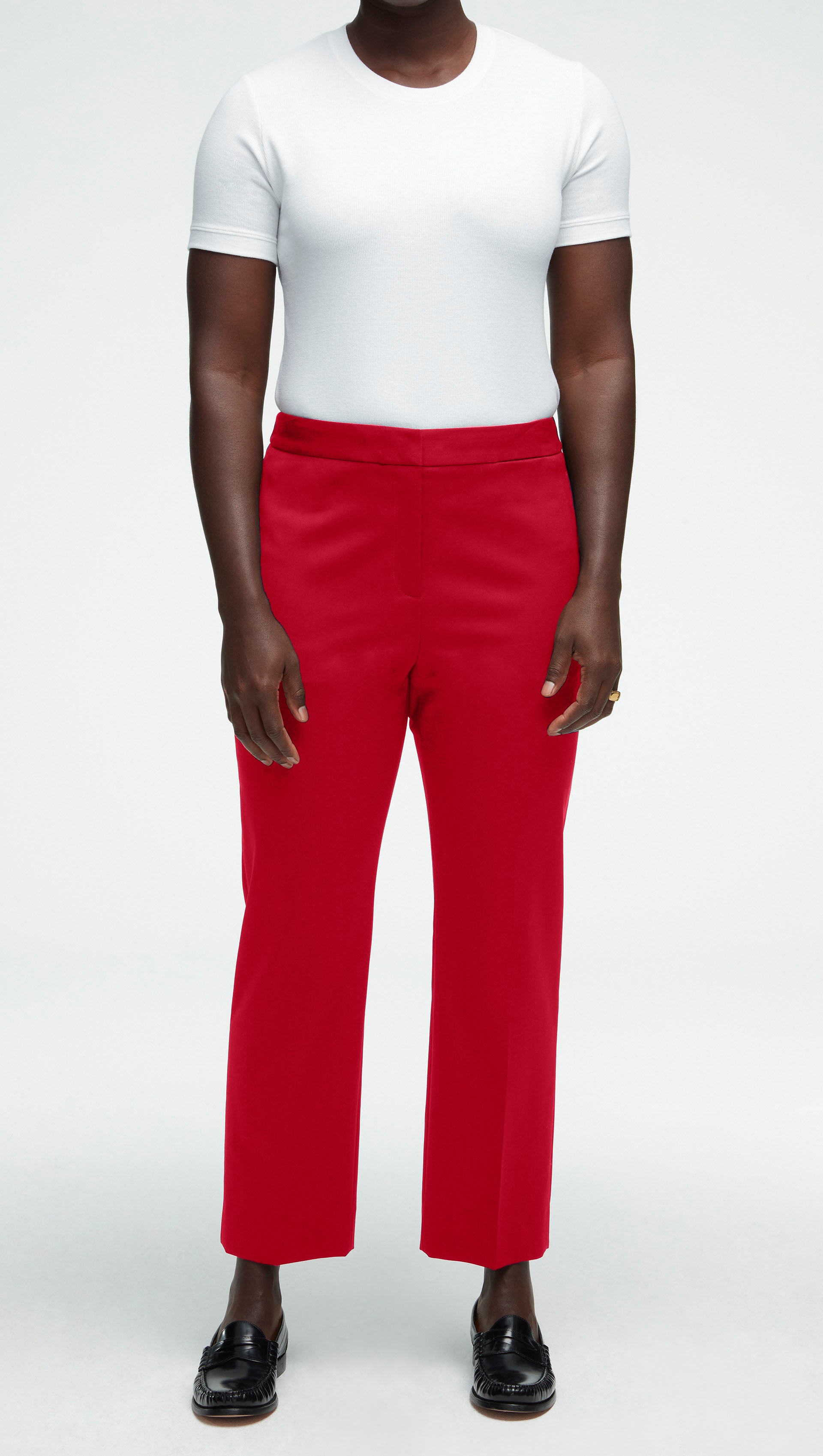 Tailored Trouser in Seasonless Wool | Cranberry