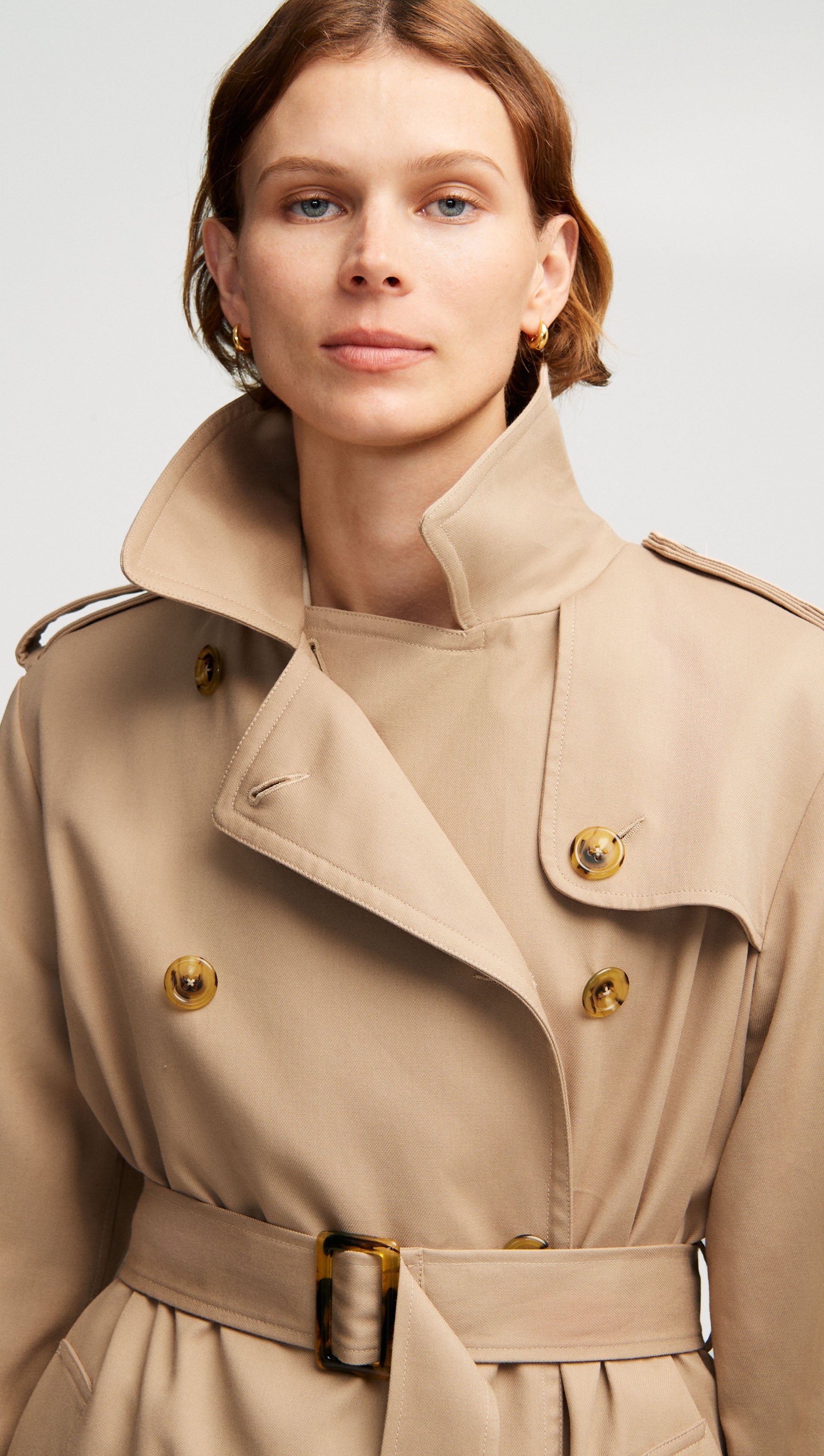 Work Trench in Cotton Twill | Beige