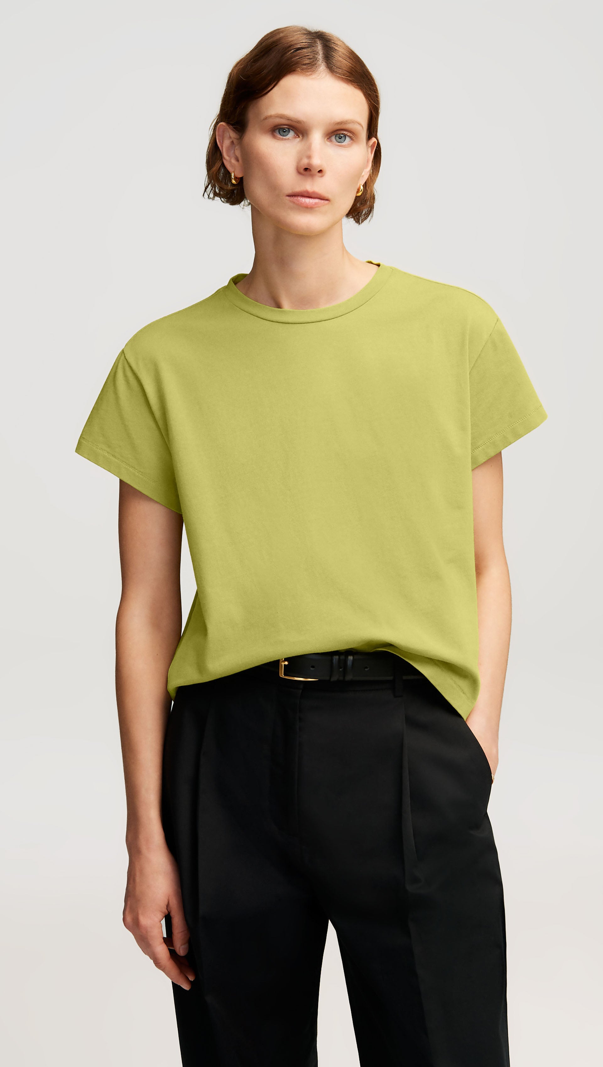 Shrunken Tee in Cotton Jersey | Avocado