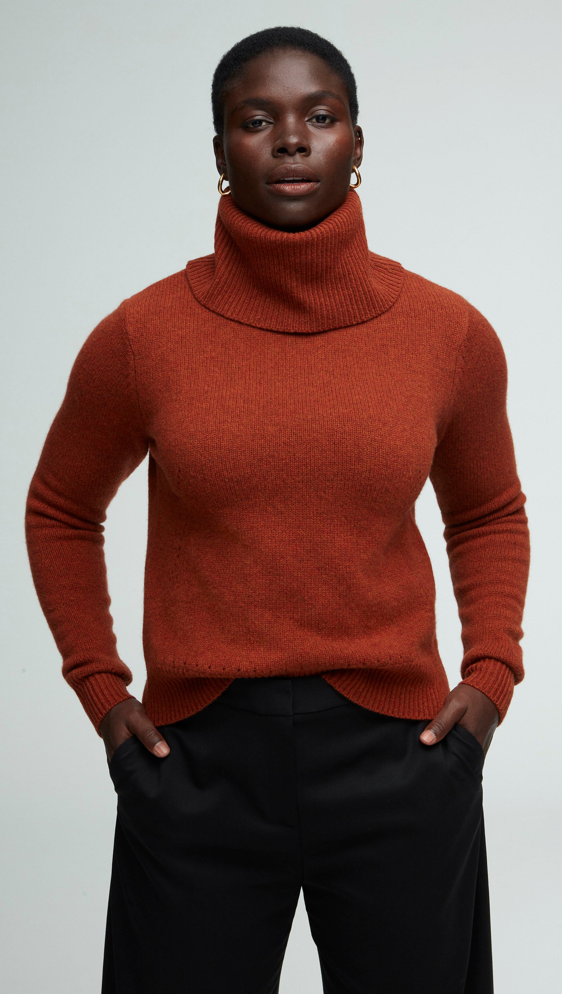 Chunky Turtleneck in Wool-Cashmere | Auburn